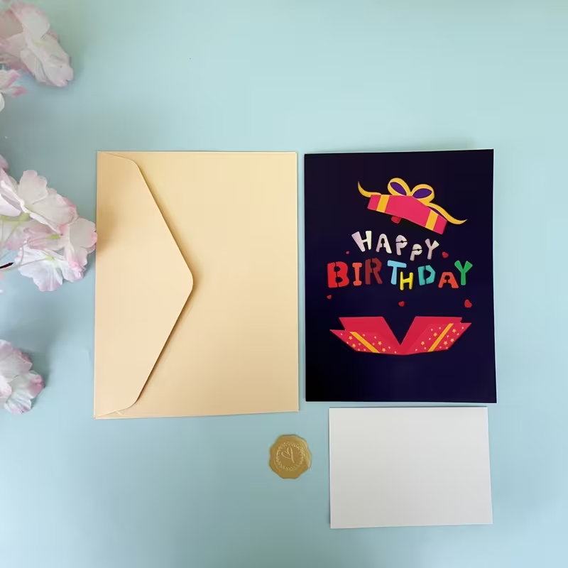 Pop-Up Happy Birthday Card , Cartoon Theme6