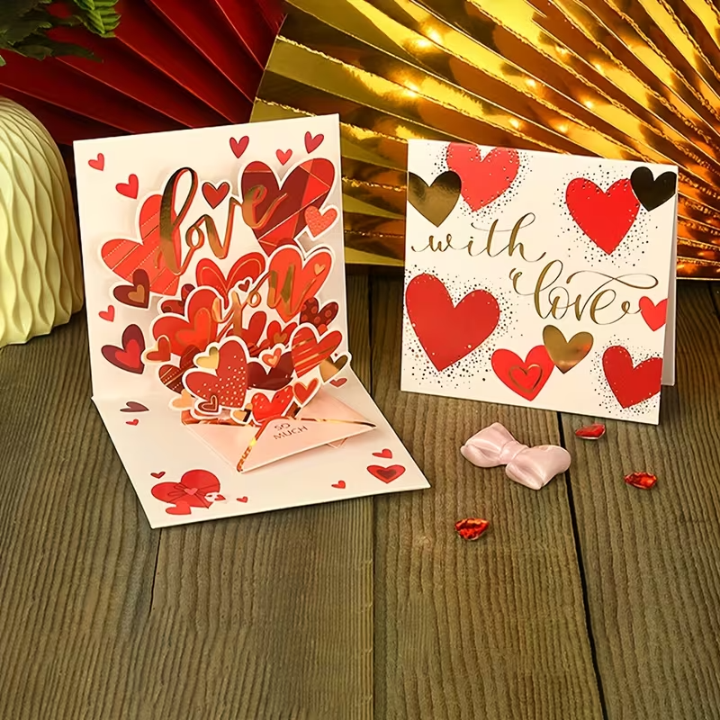 Mothers Day / Fathers Day Pop Up Greeting Card W/ Love Message4