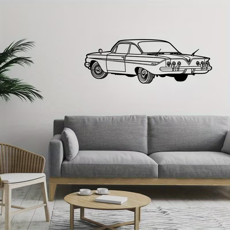 NEW Chevrolet 1961 Impala METAL Silhouette 7