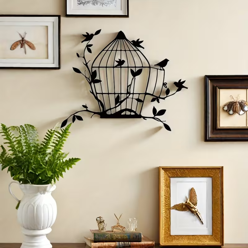 NEW Unique Metal Birdcage Wall Art7