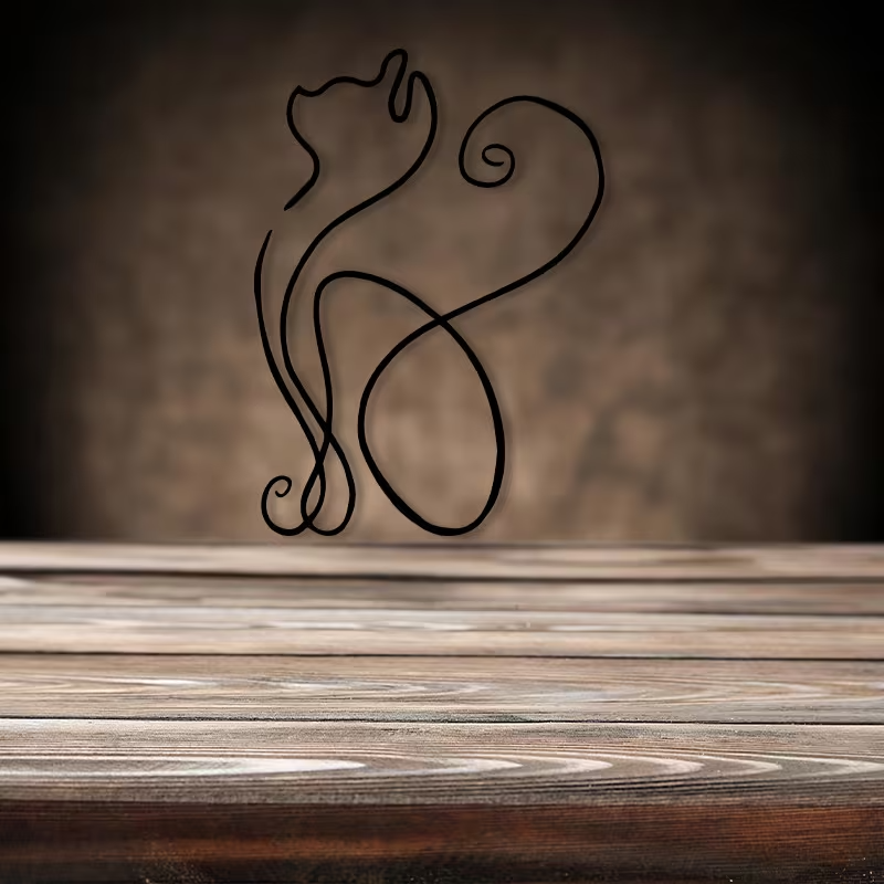 NEW CAT METAL WALL SIILHOUETTE4