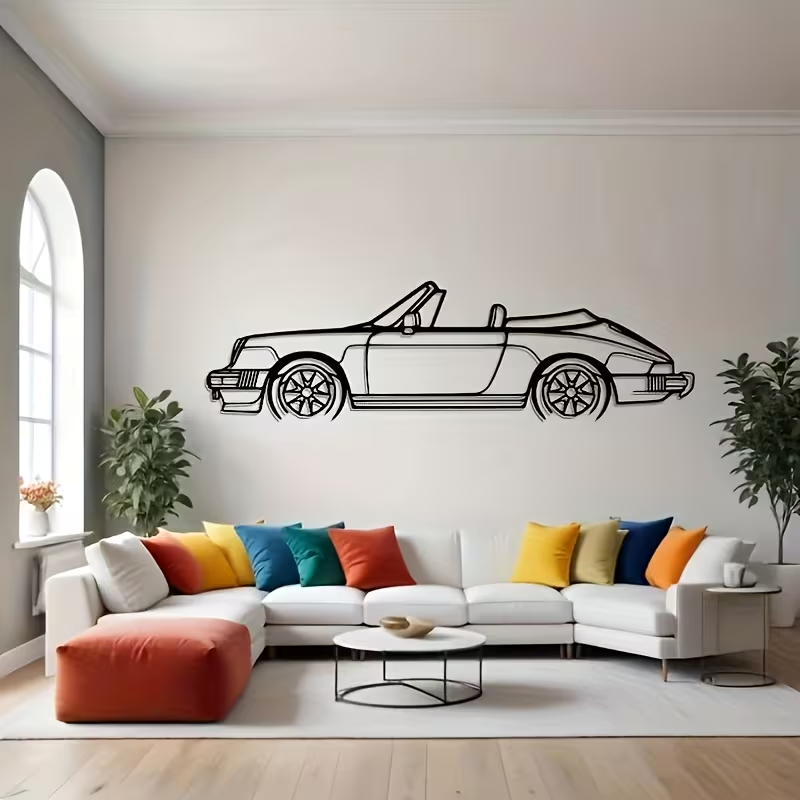 NEW 911 Convertible Vintage METAL Silhouette6