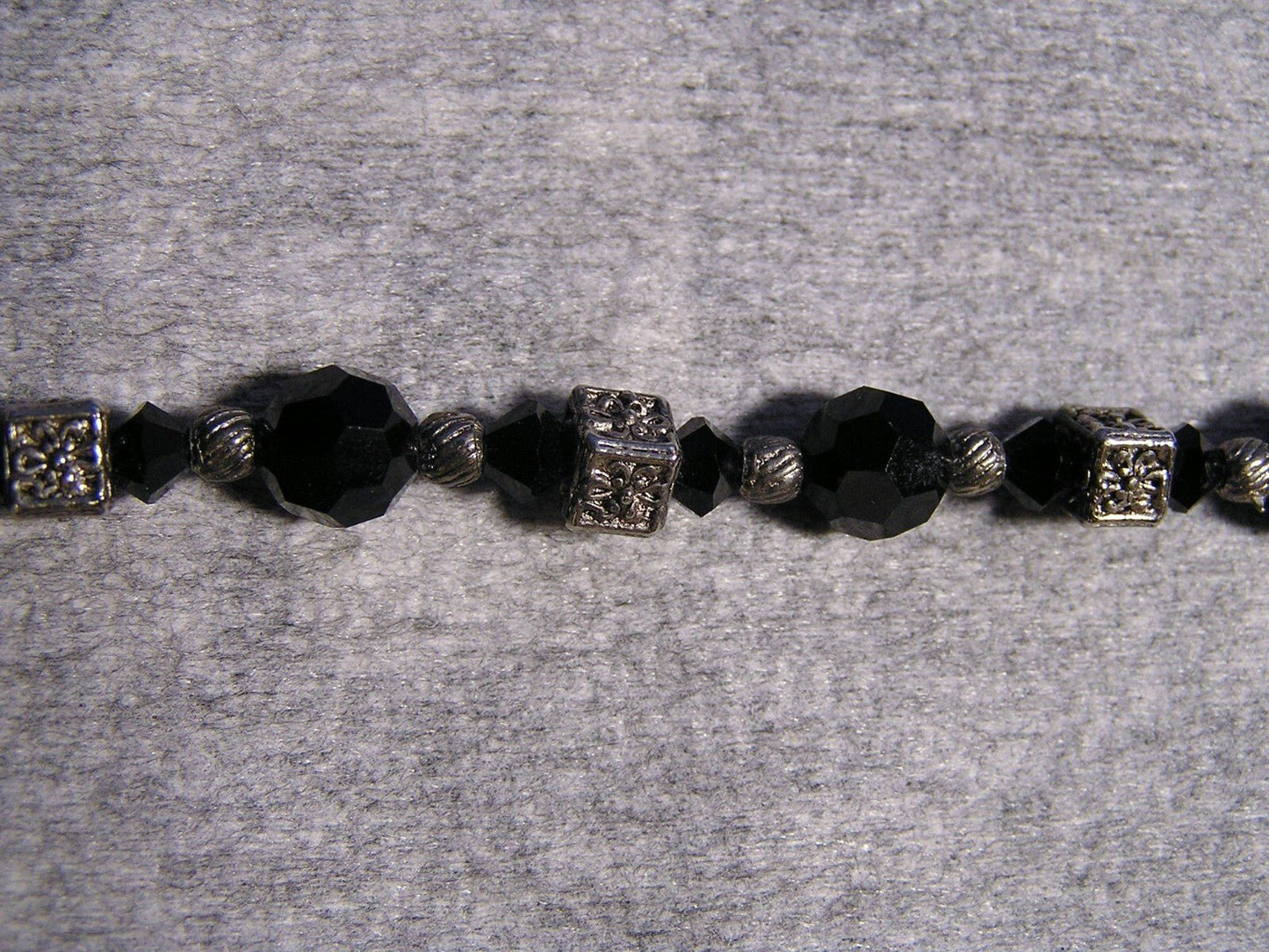 Hematite & Black Onyx Stretch Bracelet - FranksFunkyStuff