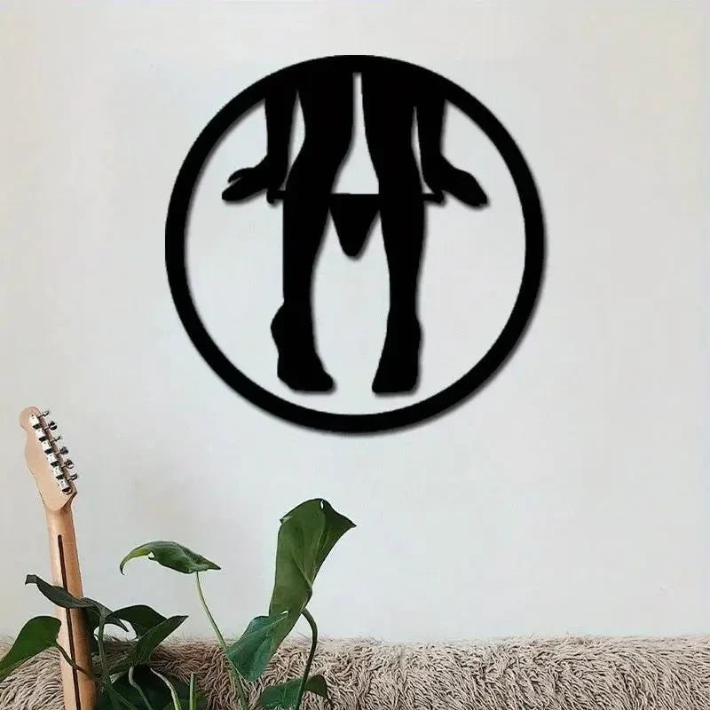 NEW Alluring Sexy Female Metal Wall Art Modern Minimalist Silhouette - FranksFunkyStuff