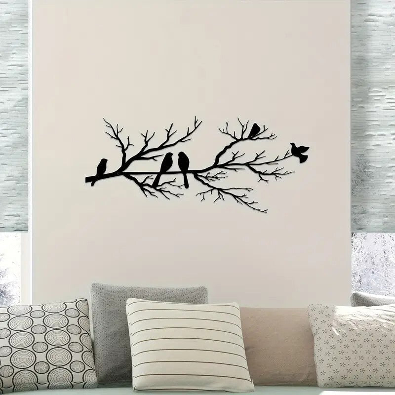 NEW Birds on a Branch Metal Silhouette - FranksFunkyStuff
