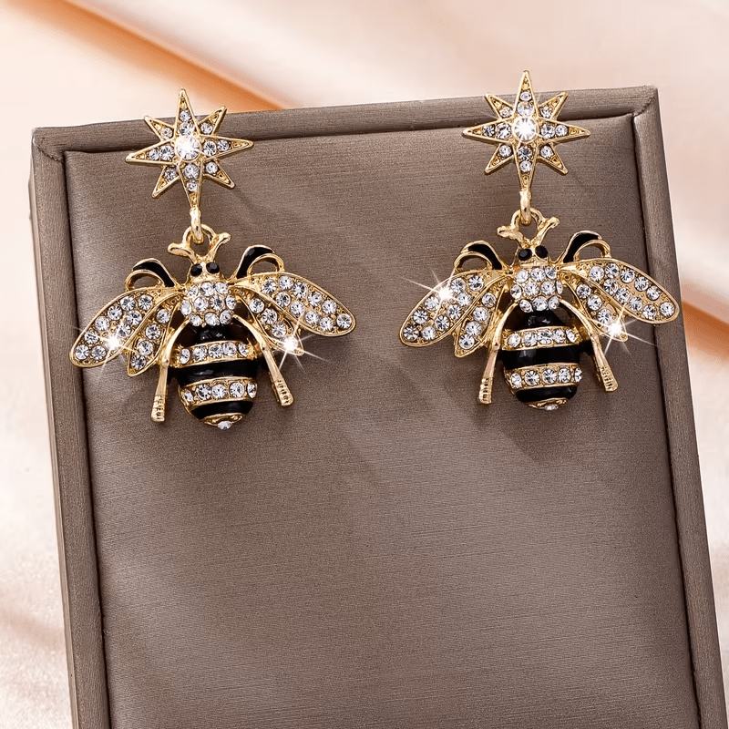 NEW Bumble Bee Charming and Versatile Luxury Earrings for Women - FranksFunkyStuff