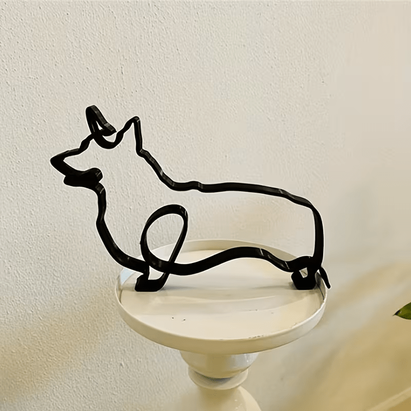 NEW DOG SIGN CORGI METAL SILHOUETTE 6 INCHES - FranksFunkyStuff