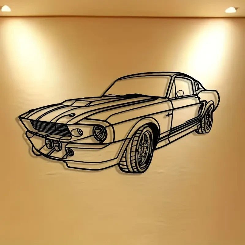 NEW FORD MUSTANG Metal Silhouette - FranksFunkyStuff