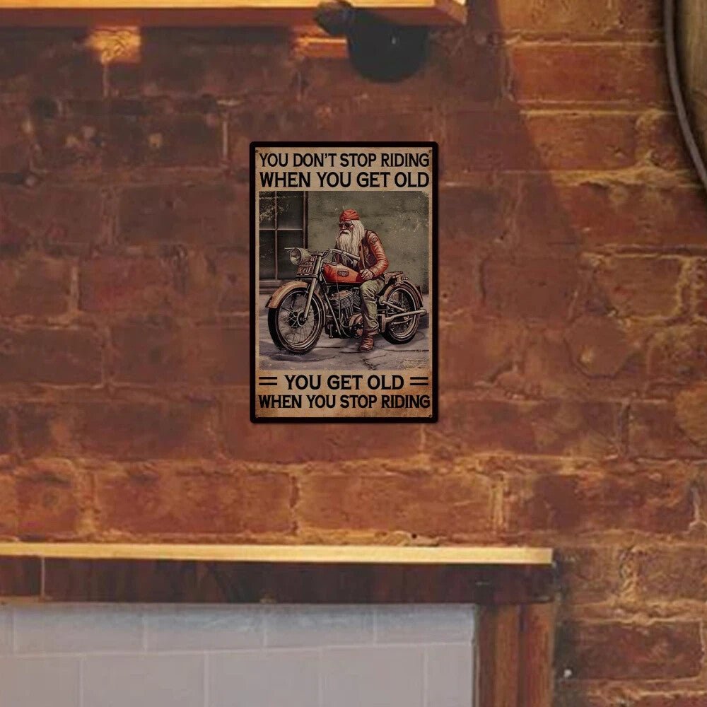 NEW Harley Look , Riding Tin Sign, Metal Plaque Vintage Painting Retro Plate - FranksFunkyStuff