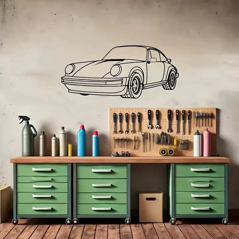 NEW Porsche 911 Metal Silhouette, NO WALE TAIL ! - FranksFunkyStuff