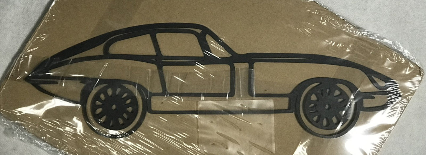 New Vintage Jaguar Car Metal Silhouette Wall Art - FranksFunkyStuff