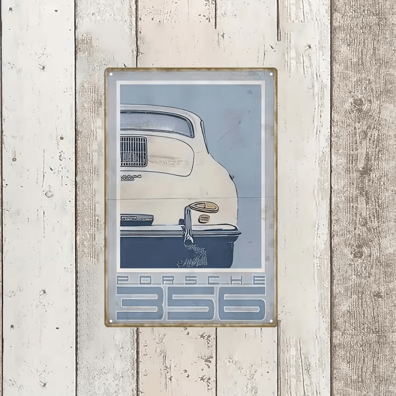 NEW Vintage Look Porsche 356 Metal Sign - FranksFunkyStuff