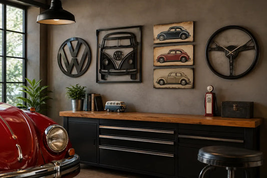 Retro Garage Wall Decor That Actually Looks Cool
