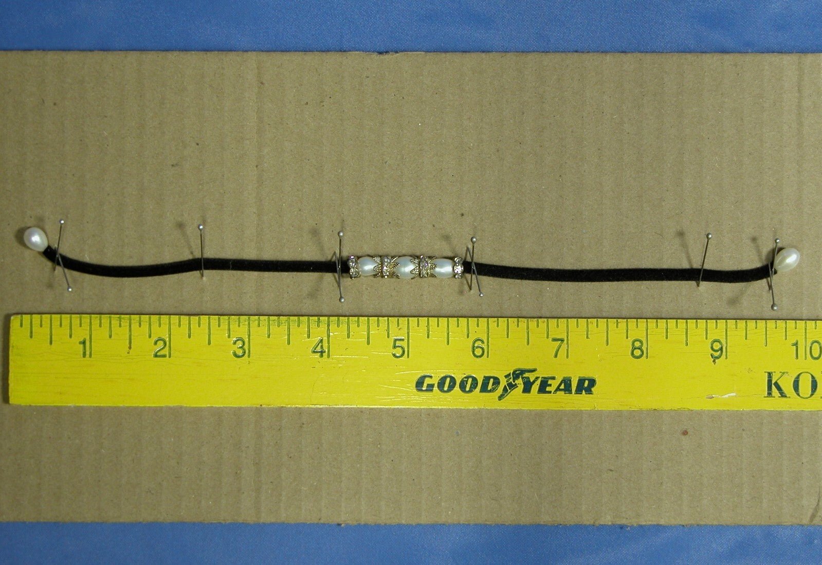 1970's Faux Pearl Matching Choker and Bracelet - FranksFunkyStuff