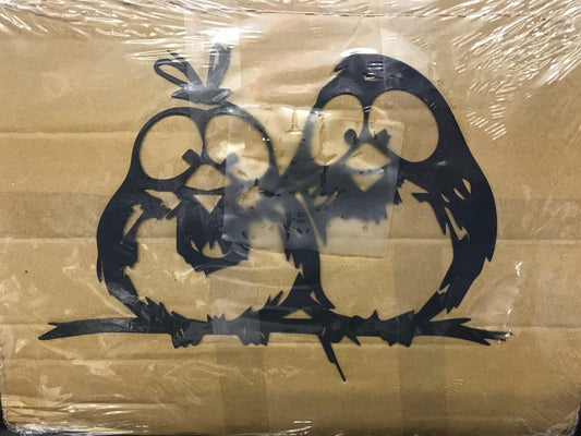 2 Birds on a Branch Metal Wall Art - FranksFunkyStuff