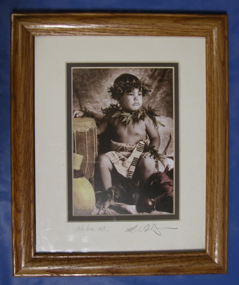 Signed, Randy Jay Braun Hawaiian Heirloom Portrait Lithograph Autographed