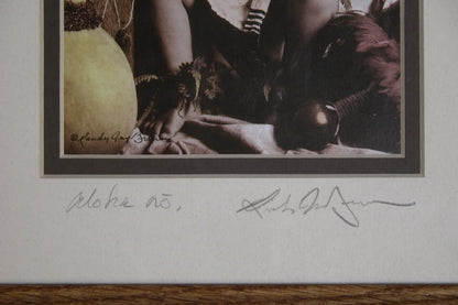 Signed, Randy Jay Braun Hawaiian Heirloom Portrait Lithograph Autographed