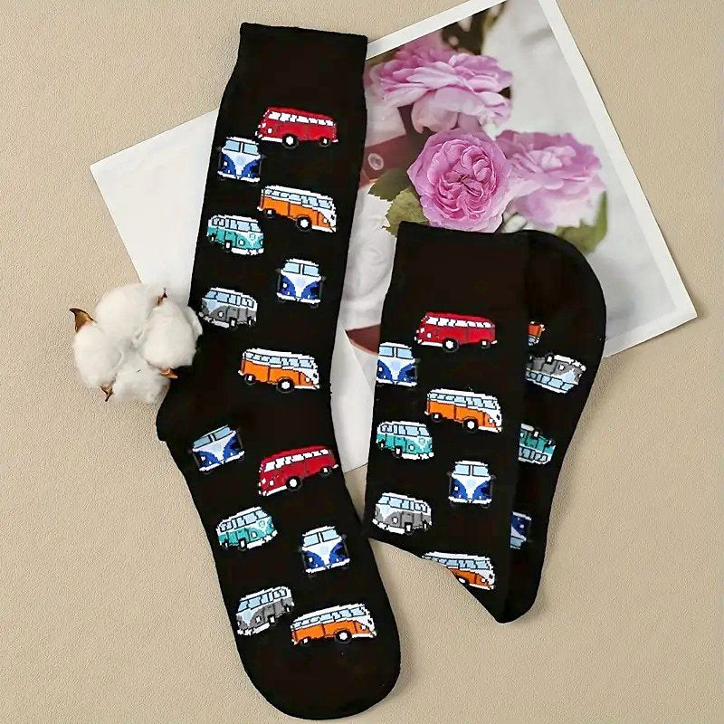 Retro Van Bus Socks