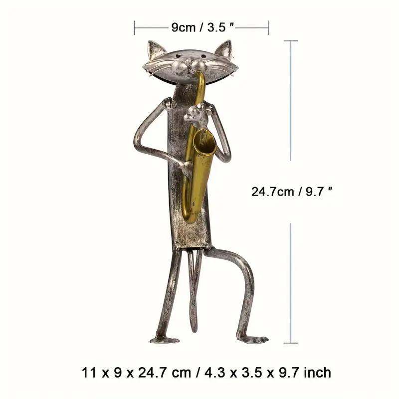 3 Piece Cat Band, Metal Sculptures