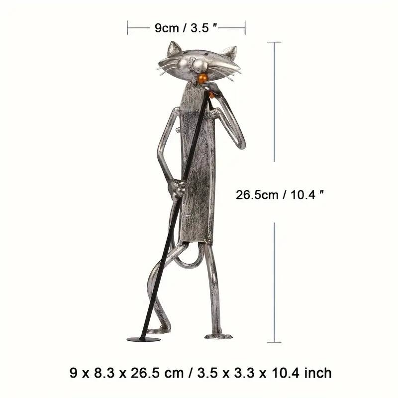 3 Piece Cat Band, Metal Sculptures