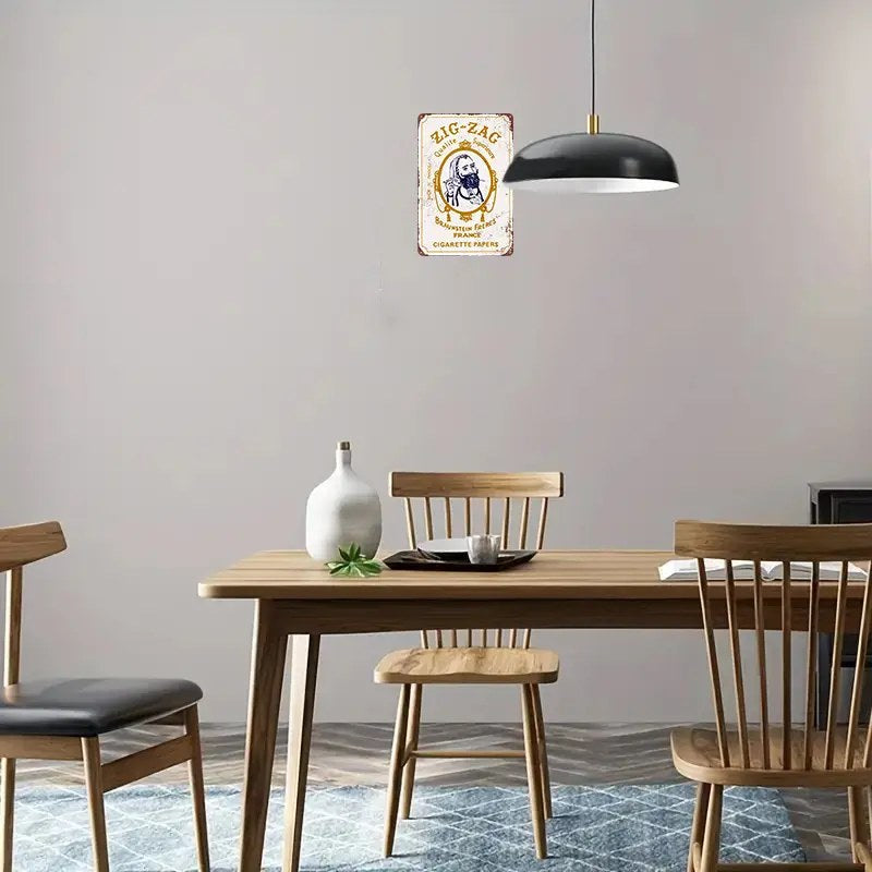 420 Zig Zag Vintage Looking Sign