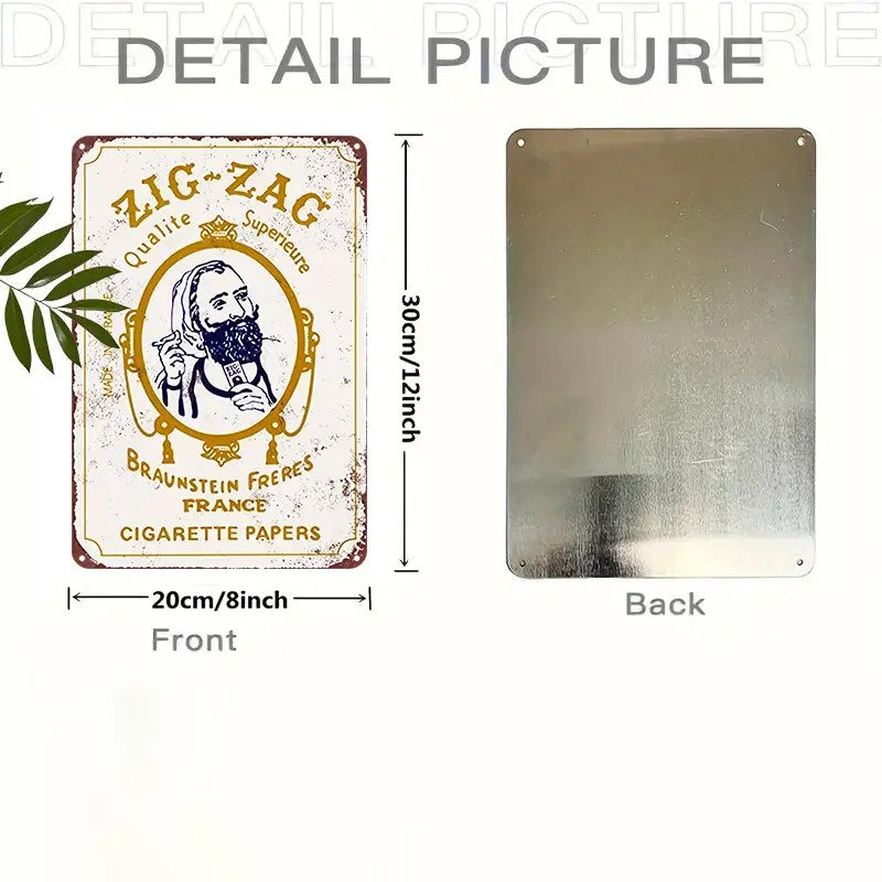 420 Zig Zag Vintage Looking Sign