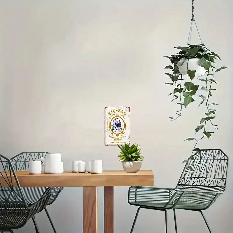 420 Zig Zag Vintage Looking Sign