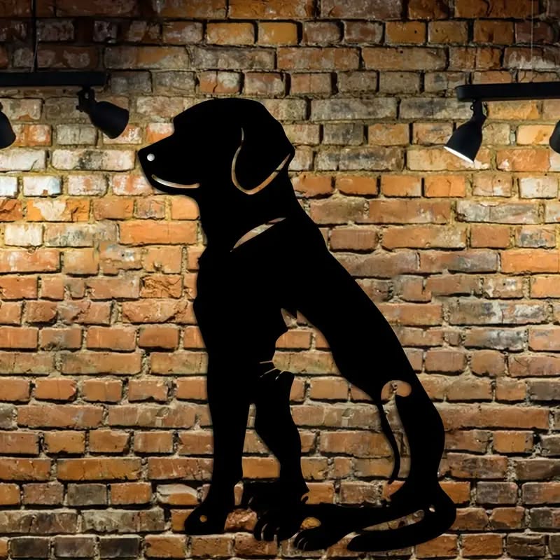 Cute Dog and Cat Wall Metal Silhouette New
