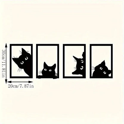 4pcs CATS/KITTENS Set Metal Wall Decor - FranksFunkyStuff