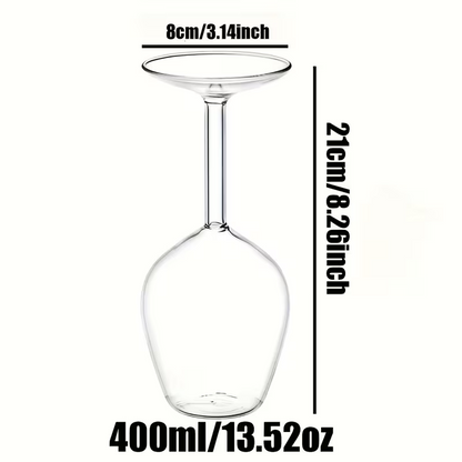 NEW Inverted Wine Glass, Unique Shape And Eye-Catching Design1