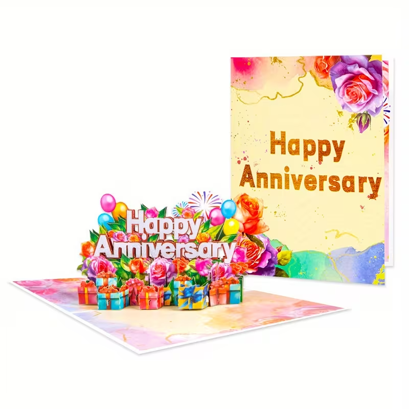 NEW 3D Pop-Up Anniversary Greeting Card0