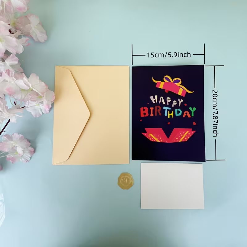 Pop-Up Happy Birthday  Card , Cartoon Theme1