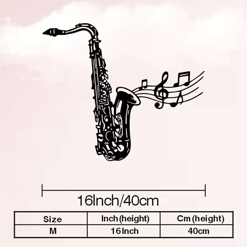 NEW Jazz Saxophone Metal Wall Sculpture1