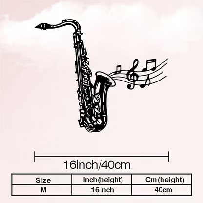 NEW Jazz Saxophone Metal Wall Sculpture1