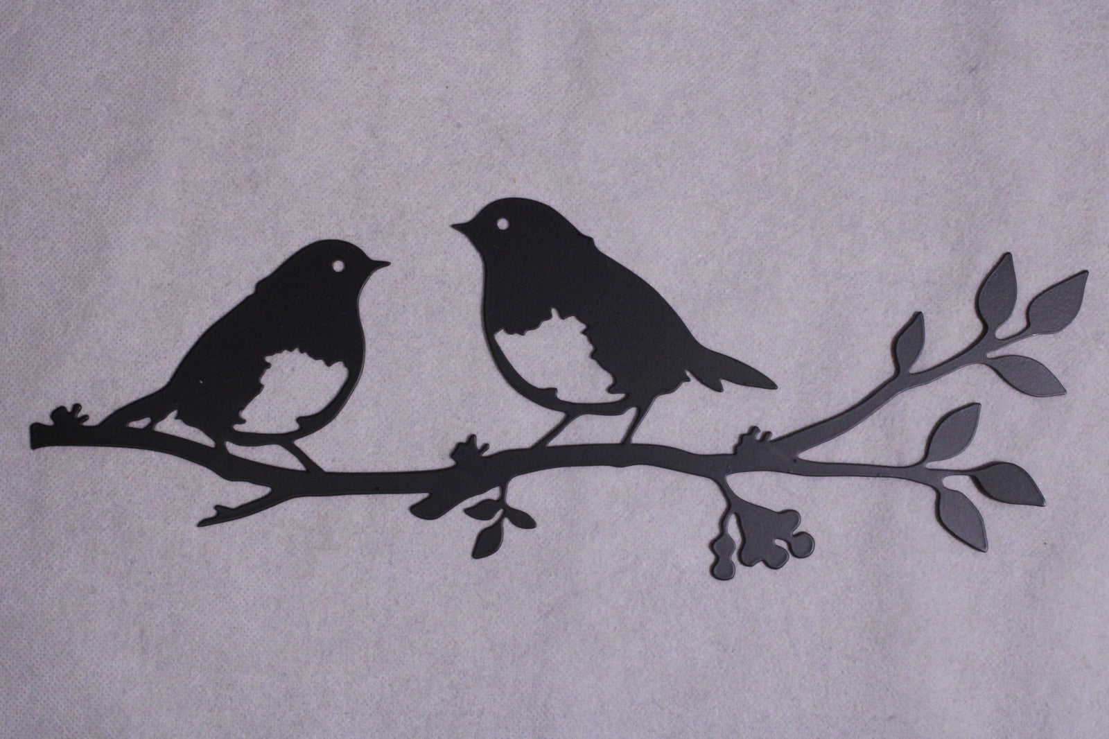 NEW  5 Birds On 2 Branches Metal Wall Decorations2