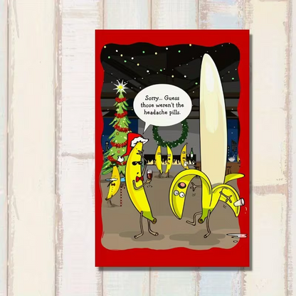 Funny Banana Peel Christmas Card3