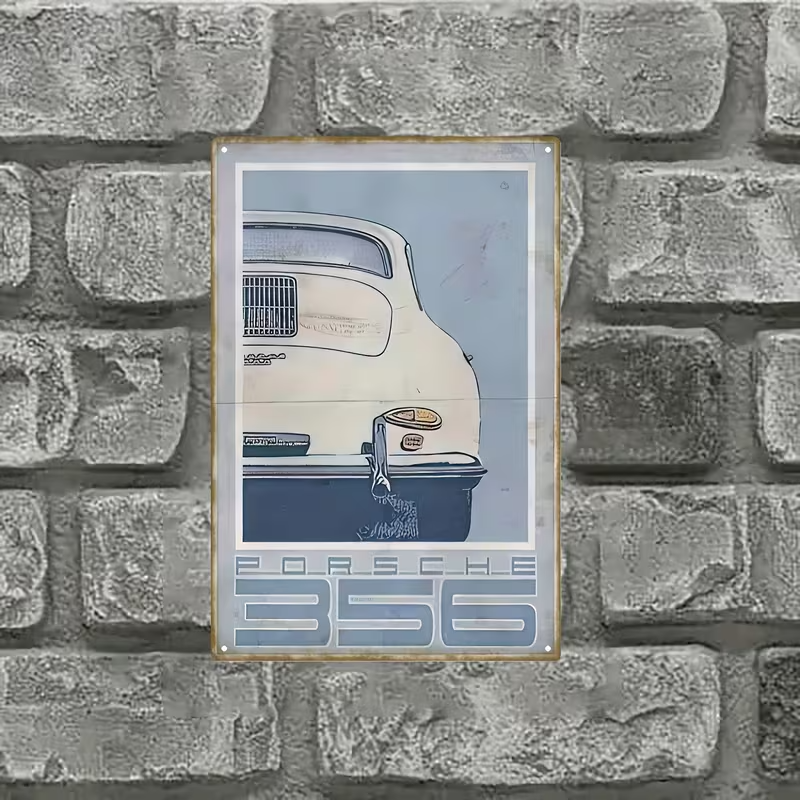 NEW Vintage Look Porsche 356 Metal Sign5
