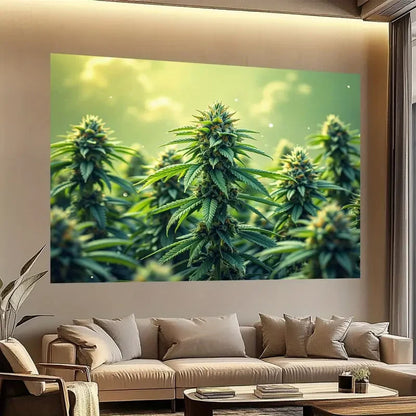 NEW 420 Vibrant Cannabis-Themed Wall Tapestry2