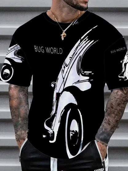 New T-Shirt of European Style Sportcar0