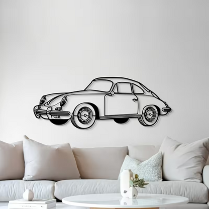 NEW 356 Porsche Car Die Cut Metal Silhouette 6
