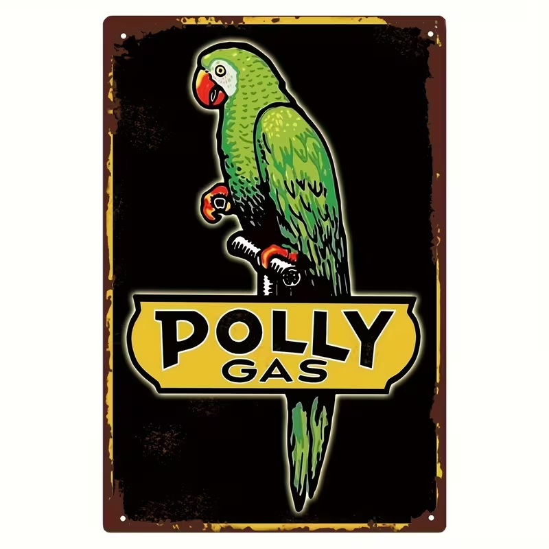 NEW Polly Gas Metal Sign0