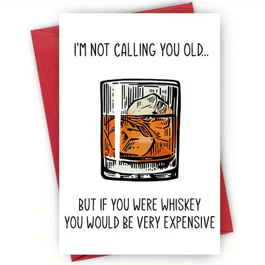 NEW"Whiskey Themed Humorous Greeting Card, FREE SHIPPING0