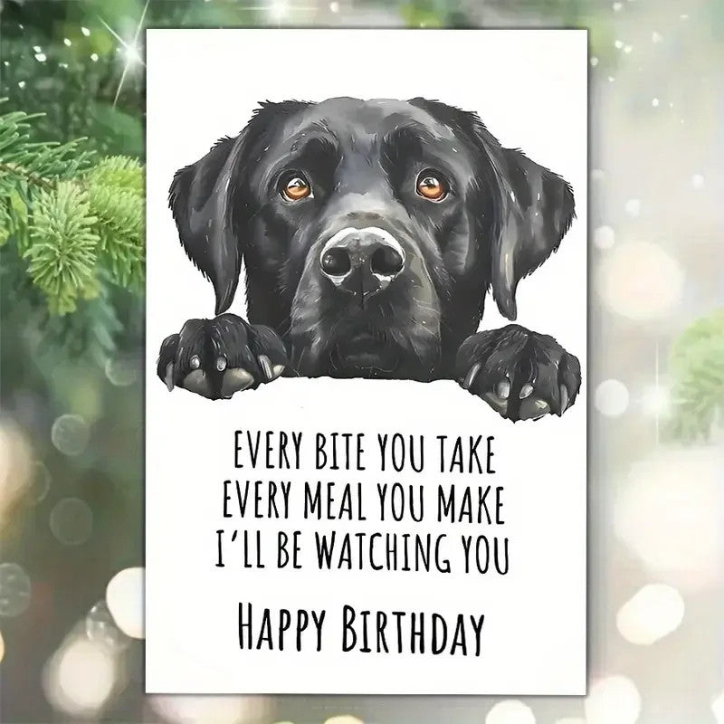 NEW Birthday Card, Funny Black Labrador Birthday Card6