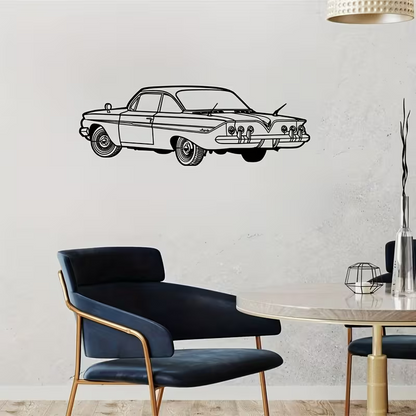 NEW Chevrolet 1961 Impala METAL Silhouette 6
