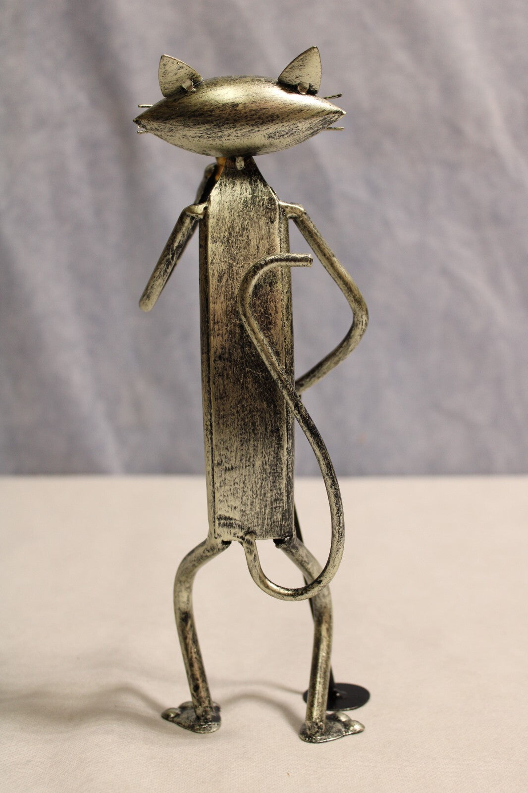 NEW Cat Metal Sculpture, Vocal Musical Instrument4