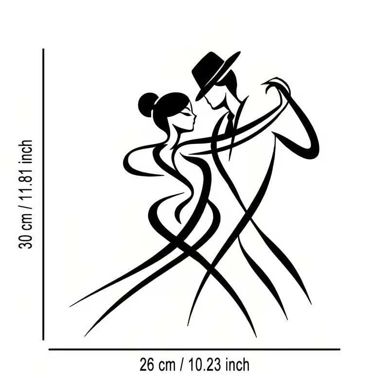 NEW Dancing Couple Metal Silhouette Wall Art1