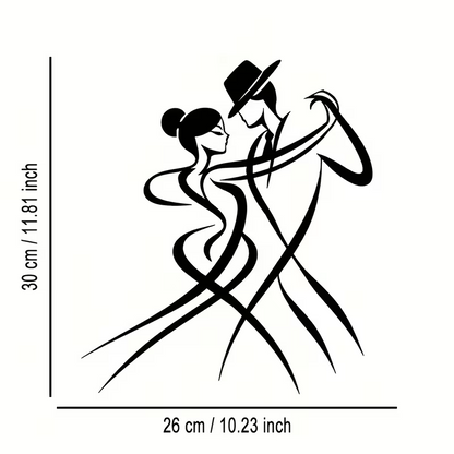 NEW Dancing Couple Metal Silhouette Wall Art1