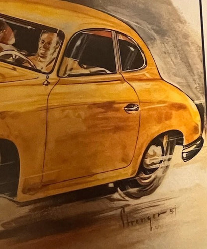 Vintage Porsche Factory Post Card3