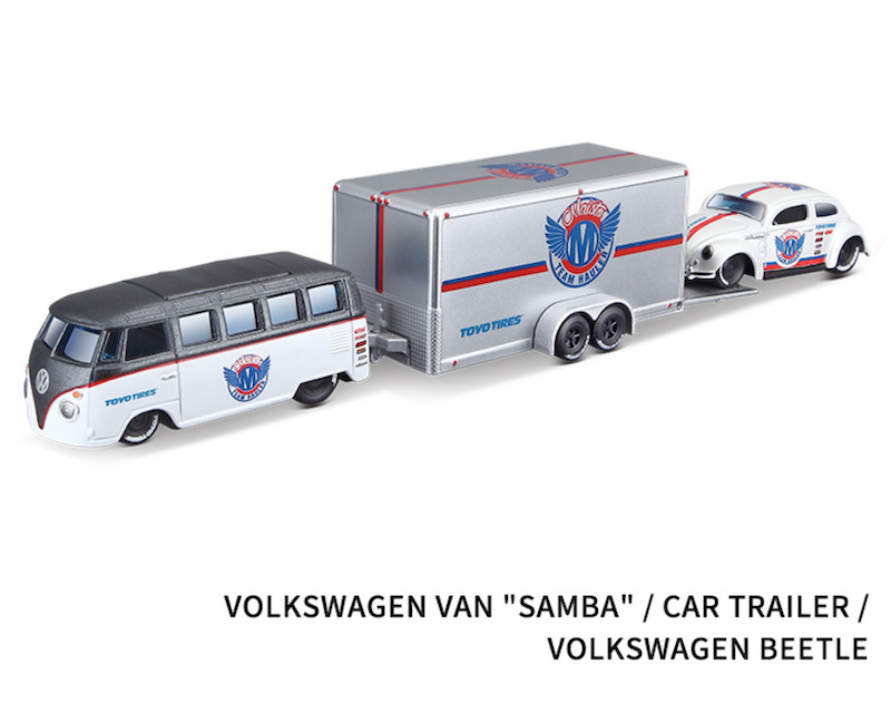 Maisto Design "Team Hauler" Volkswagen Van "Samba"/Volkswagen Beetle w/trailer6