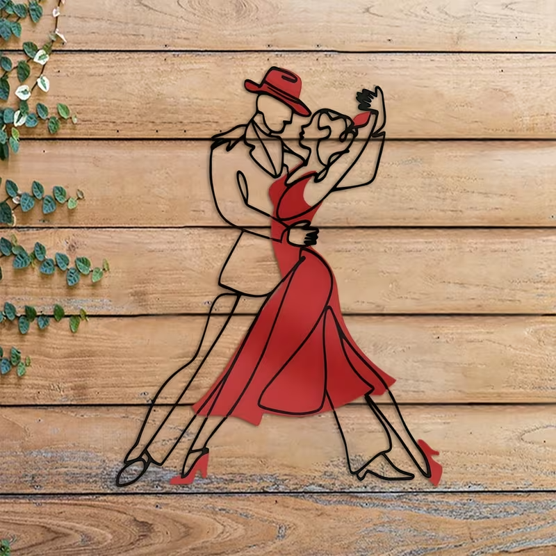 NEW Dancing Couple Acrylic Wall Silhouette4